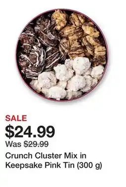 TSC Stores Crunch Cluster Mix in Keepsake Pink Tin (300 g) offer