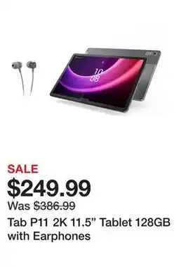 TSC Stores Tab P11 2K 11.5 Tablet 128GB with Earphones offer