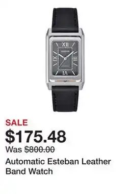 TSC Stores Automatic Esteban Leather Band Watch offer