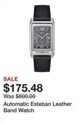 TSC Stores Automatic Esteban Leather Band Watch offer