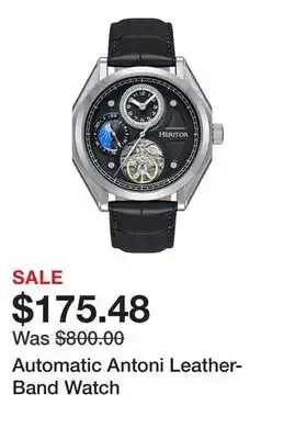 TSC Stores Automatic Antoni Leather-Band Watch offer
