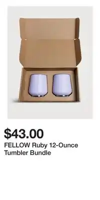 Holt Renfrew FELLOW Ruby 12-Ounce Tumbler Bundle offer