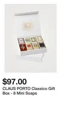 Holt Renfrew CLAUS PORTO Classico Gift Box - 8 Mini Soaps offer
