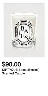Holt Renfrew DIPTYQUE Baies (Berries) Scented Candle offer