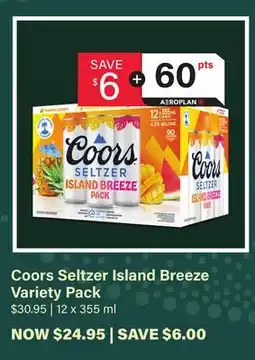 LCBO Coors Seltzer Island Breeze Variety Pack offer