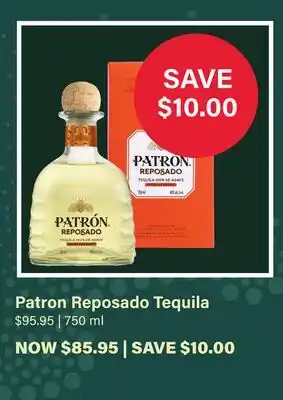 LCBO Patron Reposado Tequila offer