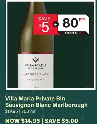 LCBO Villa Maria Private Bin Sauvignon Blanc Marlborough offer