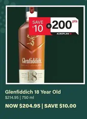 LCBO Glenfiddich 18 Year Old offer