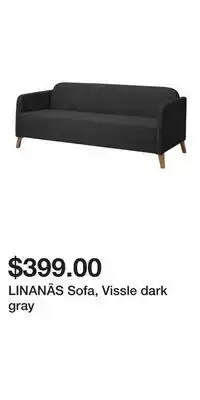 IKEA LINANÄS Sofa, Vissle dark gray offer