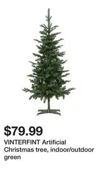IKEA VINTERFINT Artificial Christmas tree, indoor/outdoor green offer