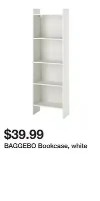 IKEA BAGGEBO Bookcase, white offer
