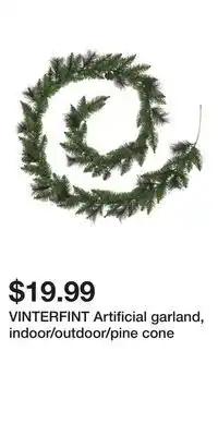 IKEA VINTERFINT Artificial garland, indoor/outdoor/pine cone offer