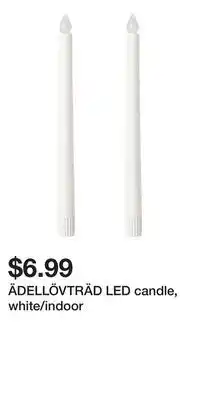IKEA ÄDELLÖVTRÄD LED candle, white/indoor offer