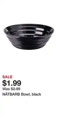 IKEA NÄTBARB Bowl, black offer