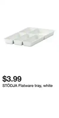 IKEA STÖDJA Flatware tray, white offer