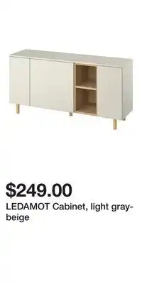 IKEA LEDAMOT Cabinet, light gray-beige offer
