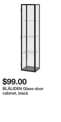 IKEA BLÅLIDEN Glass-door cabinet, black offer