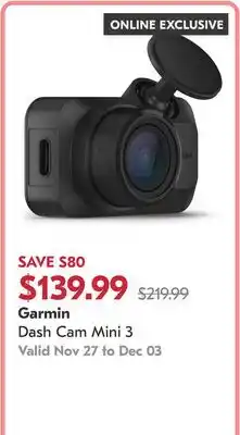 Shoppers Drug Mart Dash Cam Mini 3 offer