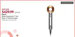 Shoppers Drug Mart Dyson Supersonic Hair Dryer in Nickel/Copper offer