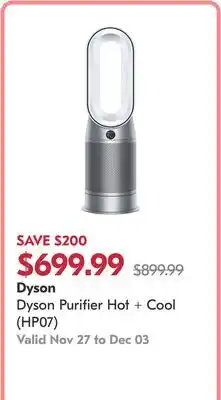 Pharmaprix Dyson Purifier Hot + Cool (HP07) offer