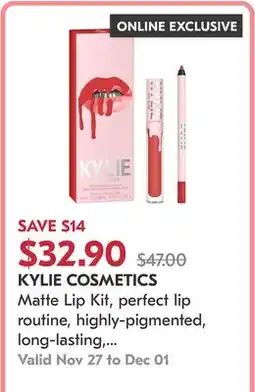 Pharmaprix Matte Lip Kit, perfect lip routine, highly-pigmented, long-lasting, smudge-resistant, vegan offer