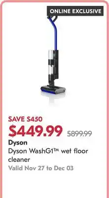 Pharmaprix Dyson WashG1 wet floor cleaner offer