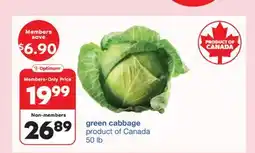 Wholesale Club GREEN CABBAGE, 50 lb offer