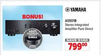 2001 Audio Video AS501B Stereo Integrated Amplifier Pure Direct offer