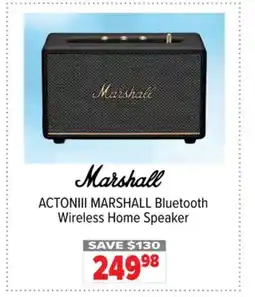 2001 Audio Video ACTONIII MARSHALL Bluetooth Wireless Home Speaker offer
