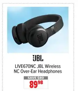 2001 Audio Video LIVE670NC JBL Wireless NC Over-Ear Headphones offer