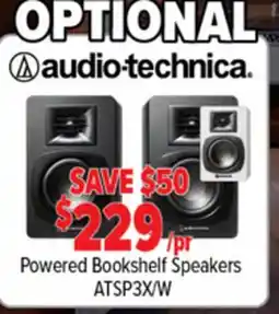 2001 Audio Video audio-technica Powered Bookshelf Speakers offer