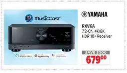 2001 Audio Video RXV6A YAMAHA 7.2-Ch. 4K/8K HDR 10+ Receiver offer
