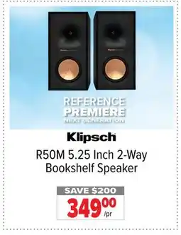 2001 Audio Video R50M Klipsch 5.25 Inch 2-Way Bookshelf Speaker offer