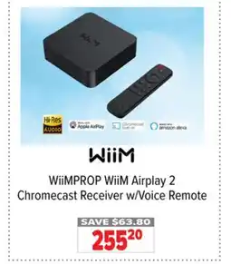 2001 Audio Video WiiMPROP WiiM Airplay 2 Chromecast Receiver w/Voice Remote offer