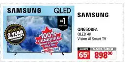 2001 Audio Video QN65Q8FA 65 SAMSUNG QLED 4K Vision AI Smart TV offer
