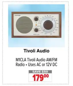 2001 Audio Video M1CLA Tivoli Audio AM/FM Radio • Uses AC or 12V DC offer