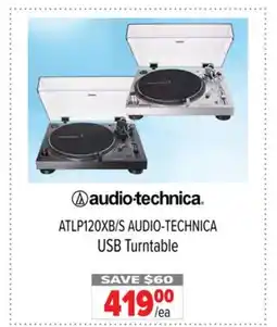 2001 Audio Video ATLP120XB/S AUDIO-TECHNICA USB Turntable offer