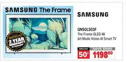 2001 Audio Video QN50LS03F 50 SAMSUNG The Frame QLED 4K Art Mode Vision AI Smart TV offer
