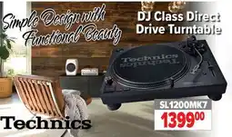 2001 Audio Video DJ Class Direct Drive Turntable offer