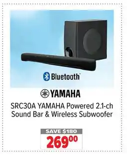 2001 Audio Video YAMAHA SRC30A Powered 2.1-ch Sound Bar & Wireless Subwoofer offer