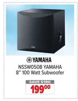 2001 Audio Video NSSW050B YAMAHA 8 100 Watt Subwoofer offer
