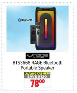 2001 Audio Video BTS3668 RAGE Bluetooth Portable Speaker offer