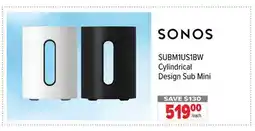 2001 Audio Video SUBM1US1BW Cylindrical Design Sub Mini offer