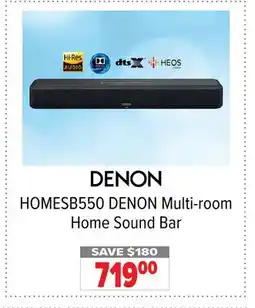 2001 Audio Video HOMESB550 DENON Multi-room Home Sound Bar offer
