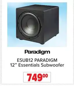 2001 Audio Video ESUB12 PARADIGM 12 Essentials Subwoofer offer