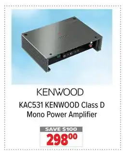 2001 Audio Video KENWOOD KAC531 Class D Mono Power Amplifier offer