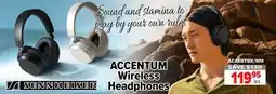 2001 Audio Video SENNHEISER ACCENTUM Wireless Headphones offer