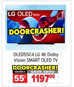 2001 Audio Video OLED55C4 55 LG 4K Dolby Vision SMART OLED TV offer