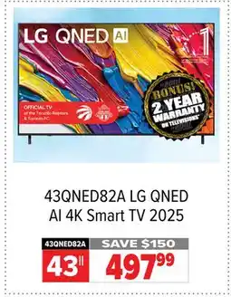 2001 Audio Video LG QNED AI 4K Smart TV 2025 offer