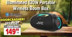 2001 Audio Video SPPA15BT Illuminated 120W Portable Wireless Boom Box offer